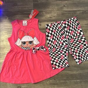 LOL biker shorts outfit new